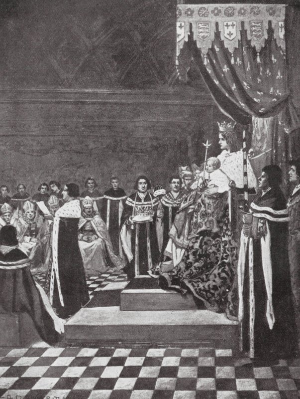 Enrico VI apre il Parlamento con sua madre da Arthur David (after) McCormick