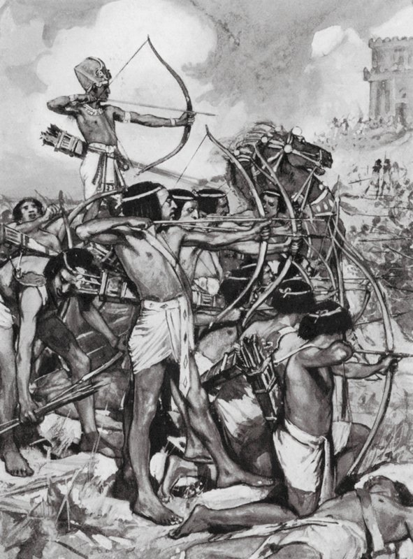 Thothmes III attacca i siriani, XVIII dinastia da Arthur David (after) McCormick