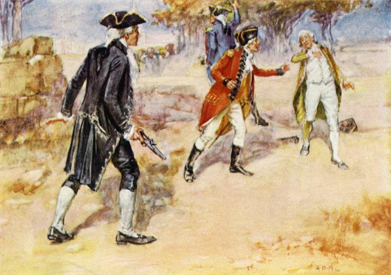 Duello tra Warren Hastings e Philip Francis da Arthur David McCormick