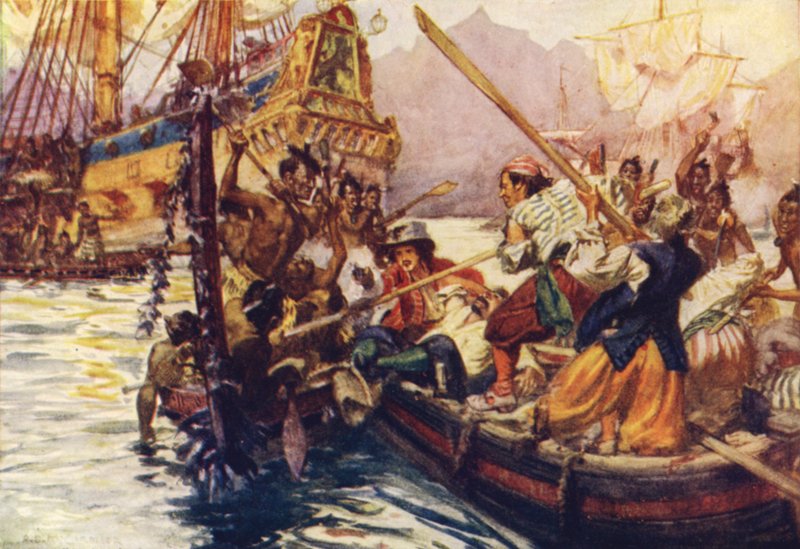 La lotta nella Baia del Massacro da Arthur David McCormick