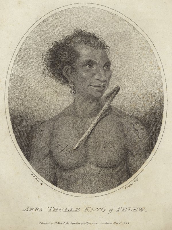 Ritratto di Abba Thulle, re di Pelew da Arthur Devis