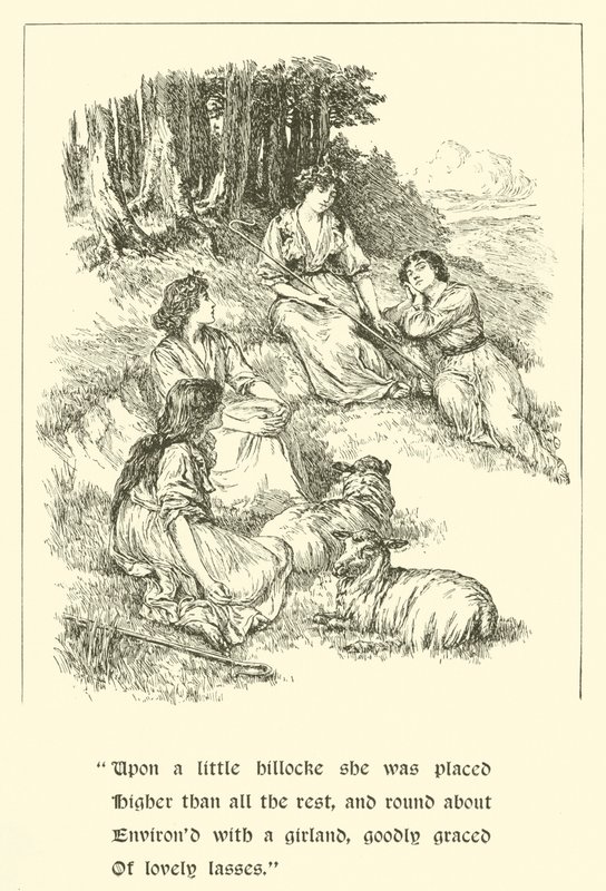 Sir Calidore, cavaliere della cortesia, Coridon e Pastorella da Arthur George Walker