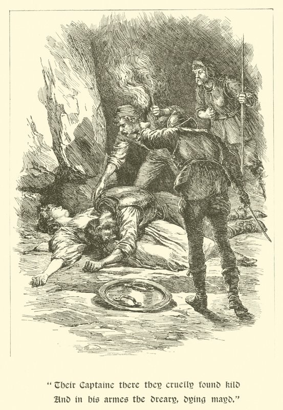 Sir Calidore, cavaliere della cortesia, nella tana dei briganti da Arthur George Walker