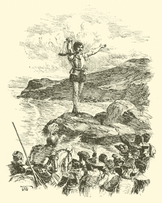 Le avventure di Sir Artegall, il gigante con le bilance da Arthur George Walker