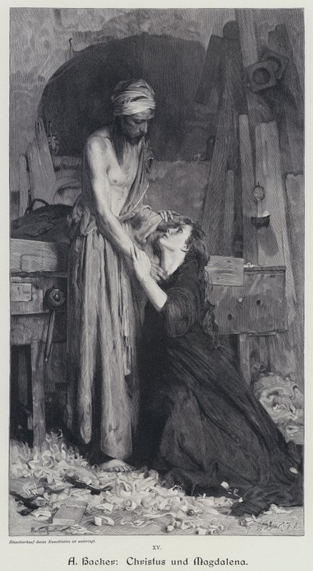 Cristo e la Maddalena da Arthur Hacker