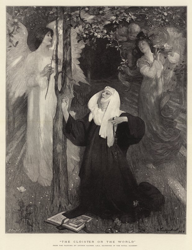 Il chiostro o il mondo da Arthur Hacker