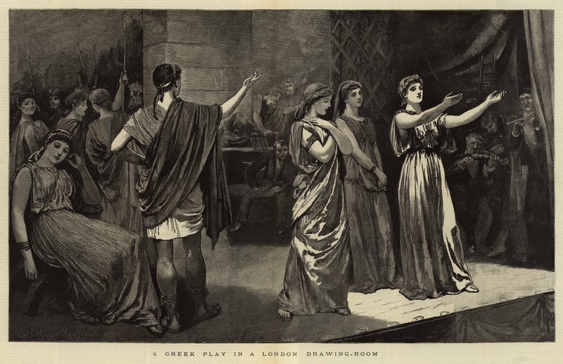 Una commedia greca in un salotto londinese da Arthur Hopkins
