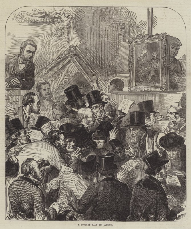 Una vendita di quadri a Londra da Arthur Hopkins