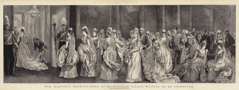 Il salotto di Sua Maestà a Buckingham Palace, in attesa di essere presentato da Arthur Hopkins