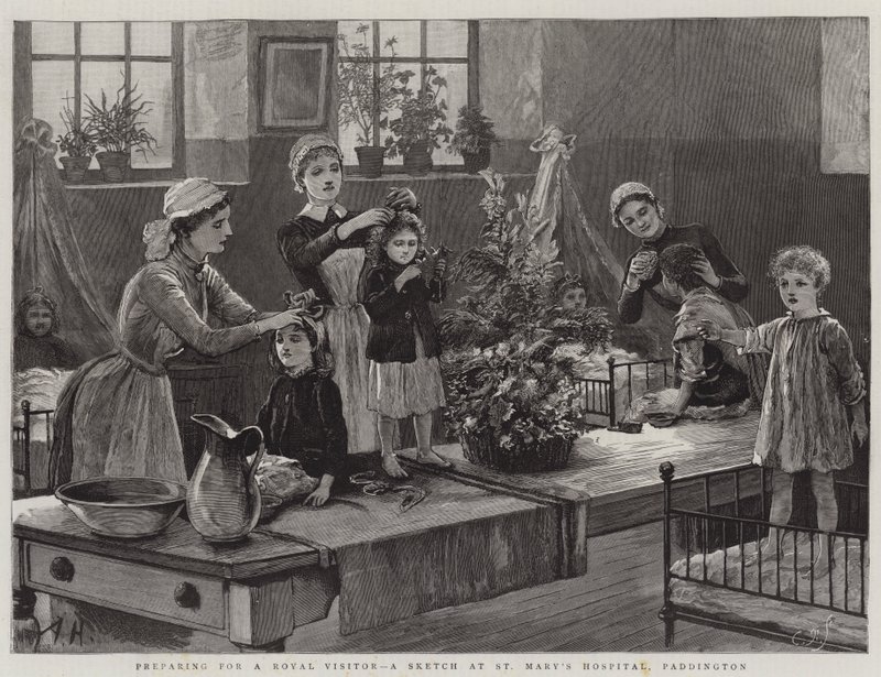 Preparativi per una visita reale, uno schizzo all