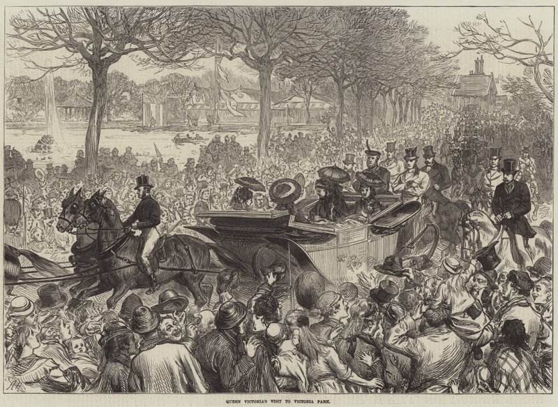 La visita della Regina Vittoria al Victoria Park da Arthur Hopkins