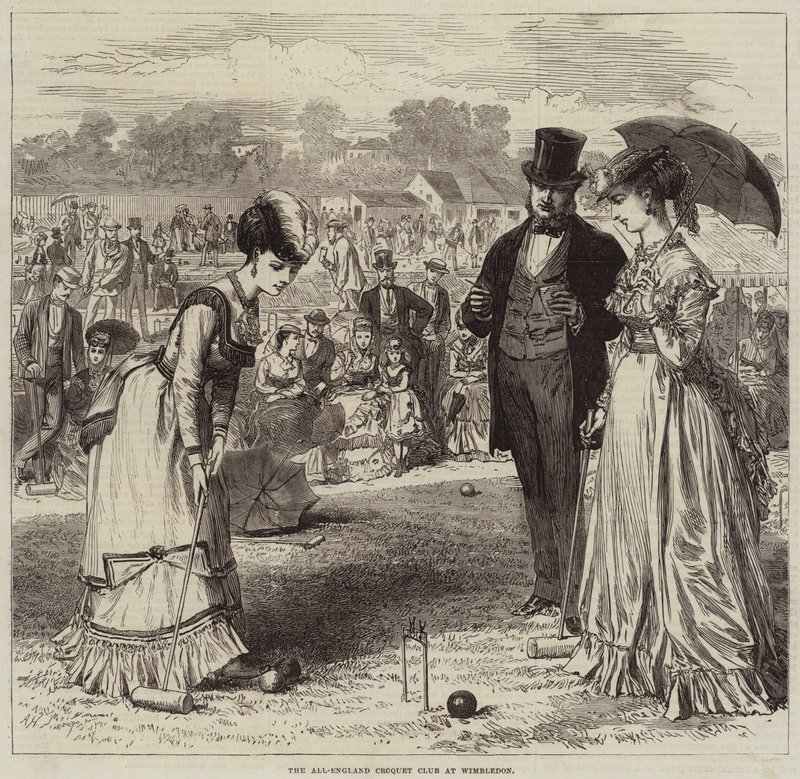 Il Club di Croquet All-England a Wimbledon da Arthur Hopkins