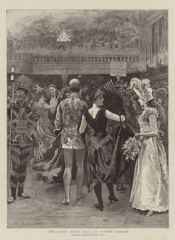 Il ballo in maschera a Covent Garden da Arthur Hopkins
