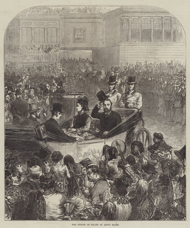 Il Principe di Galles alle corse di Ascot da Arthur Hopkins