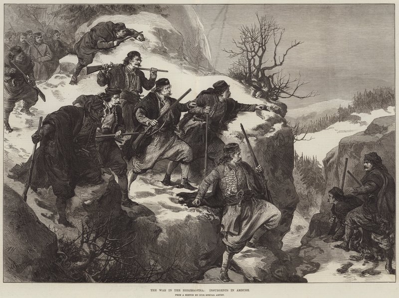 La guerra in Erzegovina, insorti in agguato da Arthur Hopkins