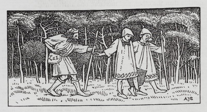 Hans Christian Andersen: La collina degli elfi da Arthur Joseph Gaskin