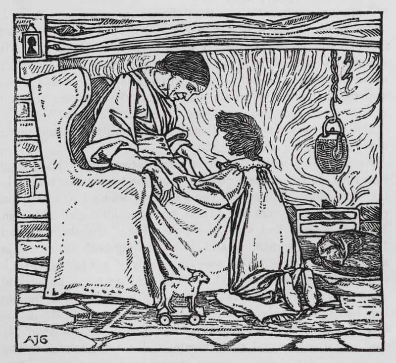 Hans Christian Andersen: La ragazza che calpestò il pane da Arthur Joseph Gaskin