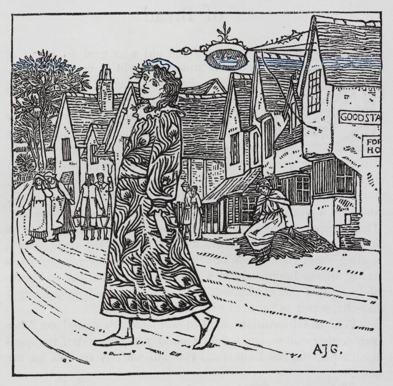Hans Christian Andersen: La ragazza che calpestò il pane da Arthur Joseph Gaskin