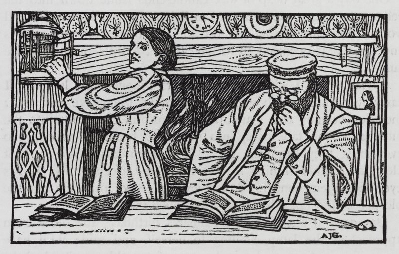 Hans Christian Andersen: Il vecchio lampione da Arthur Joseph Gaskin