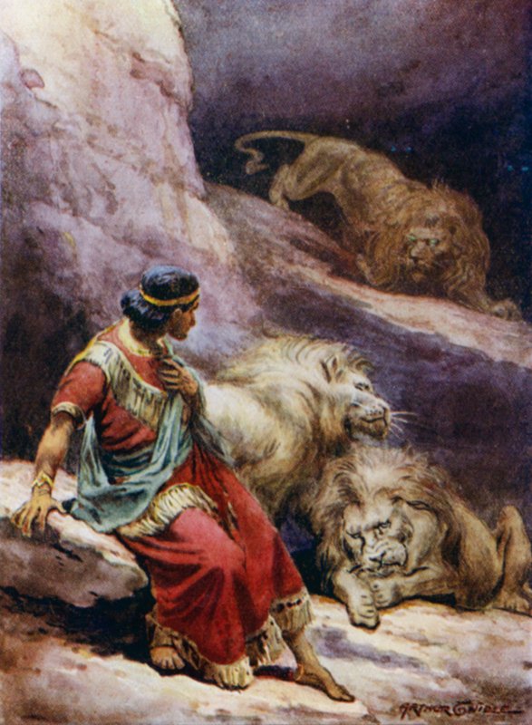 Daniele nella fossa dei leoni da Arthur Twidle