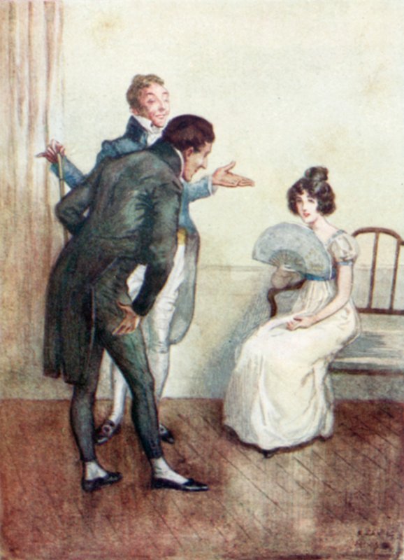 Illustrazione per Northanger Abbey di Jane Austen da Arthur Wallis Mills