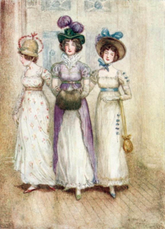 Illustrazione per Northanger Abbey di Jane Austen da Arthur Wallis Mills