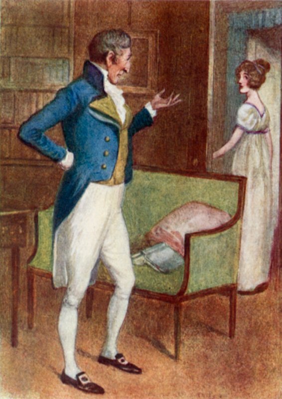 Illustrazione per Orgoglio e pregiudizio di Jane Austen da Arthur Wallis Mills