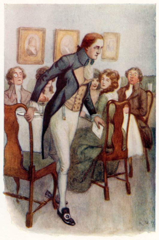 Illustrazione per Orgoglio e pregiudizio di Jane Austen da Arthur Wallis Mills