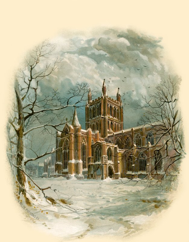 Cattedrale di Hereford, nord-ovest da Arthur Wilde Parsons