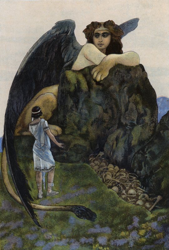 Edipo e la sfinge da Artus Scheiner