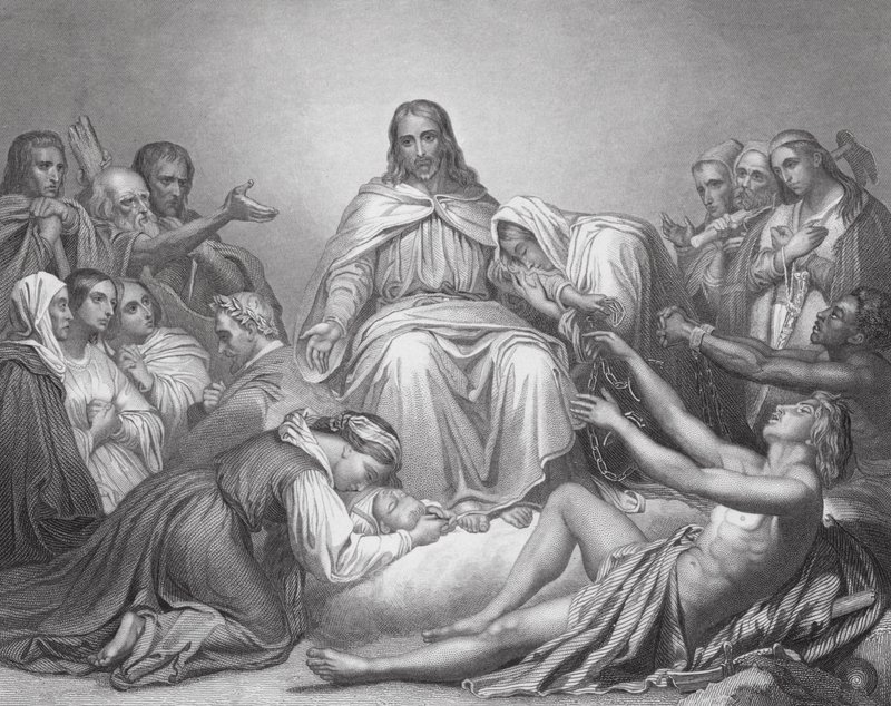 Cristo il Consolatore, Luca, Cap IV, vv 16, 21 da Ary (after) Scheffer
