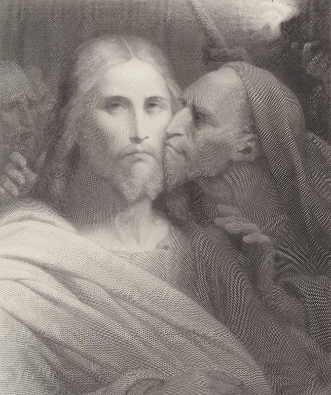 Il bacio di Giuda da Ary Scheffer