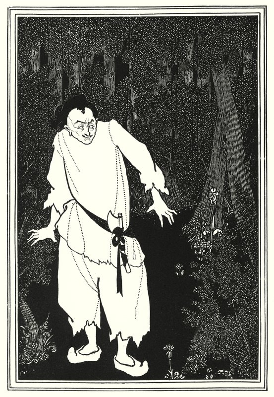 Ali Baba nel bosco da Aubrey Beardsley