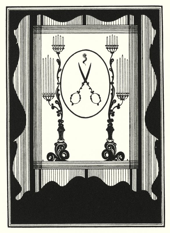 Design della copertina, ridotto da Aubrey Beardsley