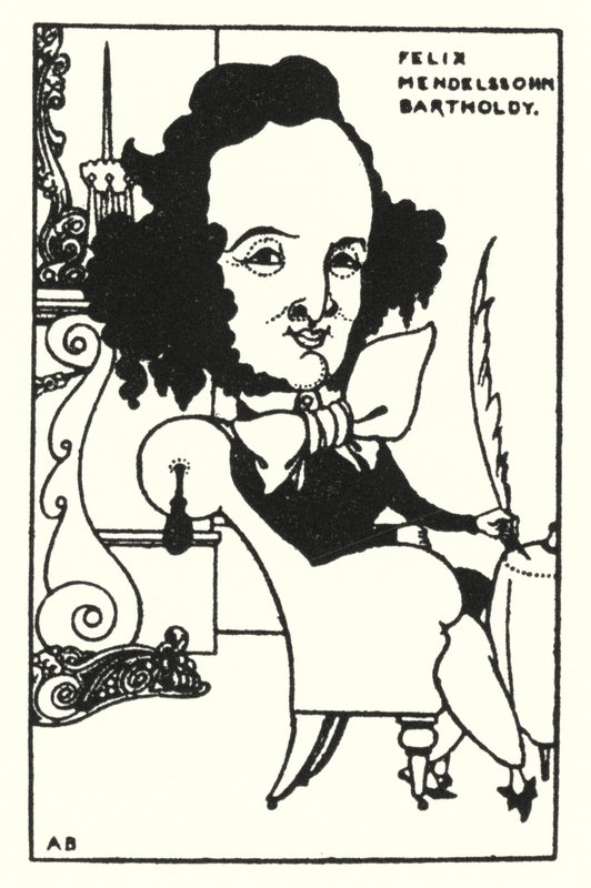 Felix Mendelssohn Bartholdy da Aubrey Beardsley