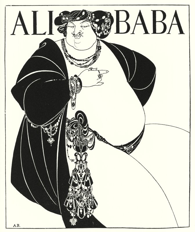 Copertina per "I quaranta ladroni" (incisione) da Aubrey (after) Beardsley