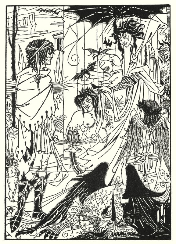 Sogni (incisione) da Aubrey (after) Beardsley