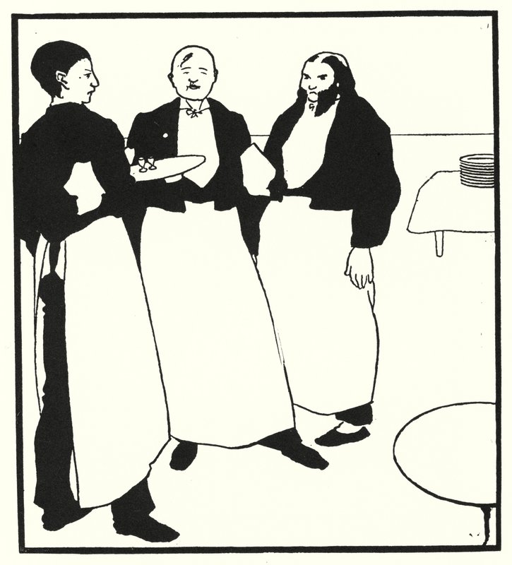 Garçons De Café (incisione) da Aubrey (after) Beardsley