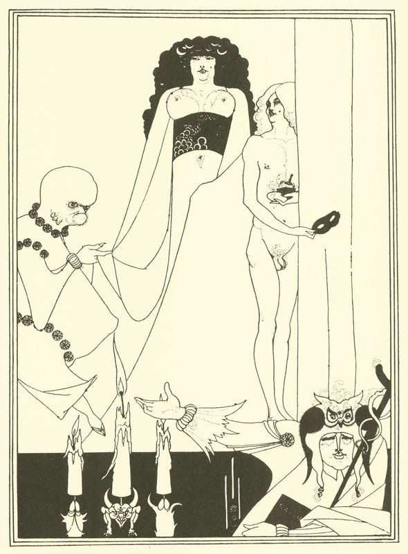 Erodiade (litografia) da Aubrey (after) Beardsley