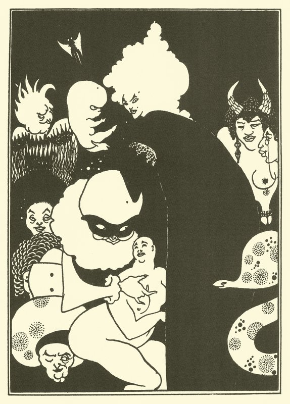 Strane Creature di Luciano (litografia) da Aubrey (after) Beardsley