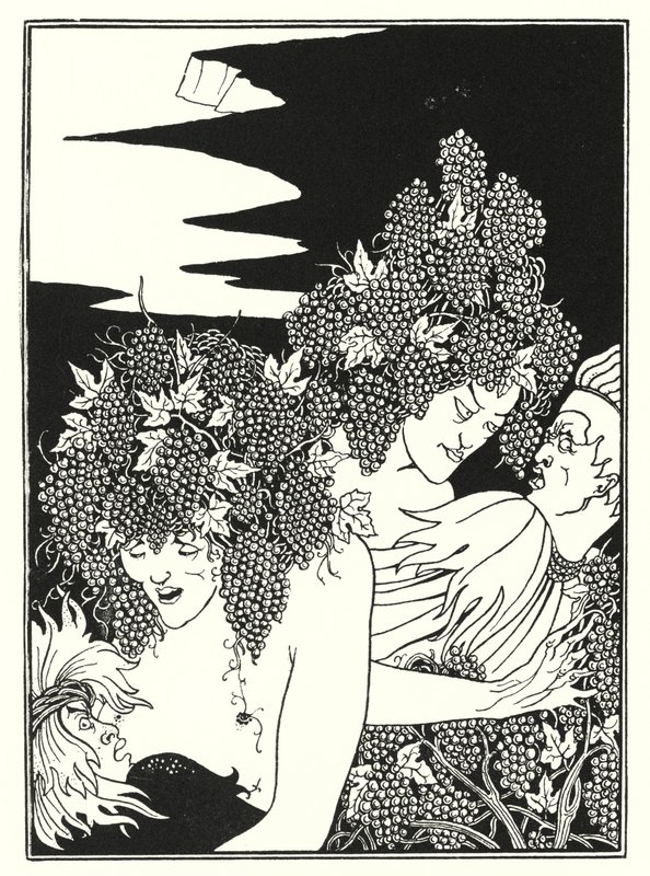 La trappola della vendemmia (incisione) da Aubrey (after) Beardsley