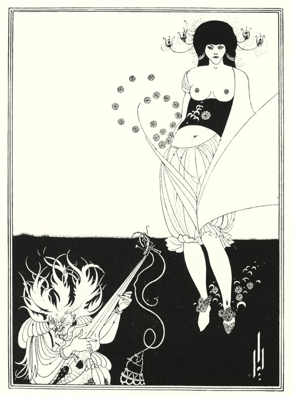 La danza dello stomaco da Aubrey (after) Beardsley