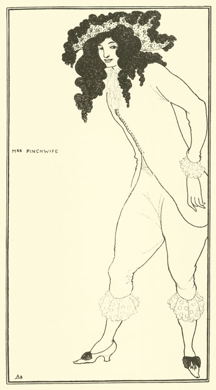 La signora Pinchwife da Aubrey Beardsley