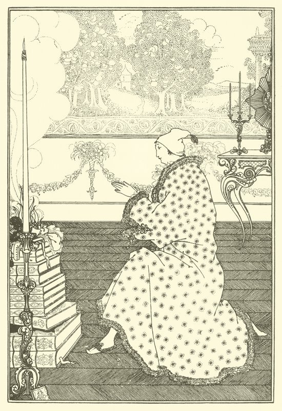 La Preghiera del Barone da Aubrey Beardsley