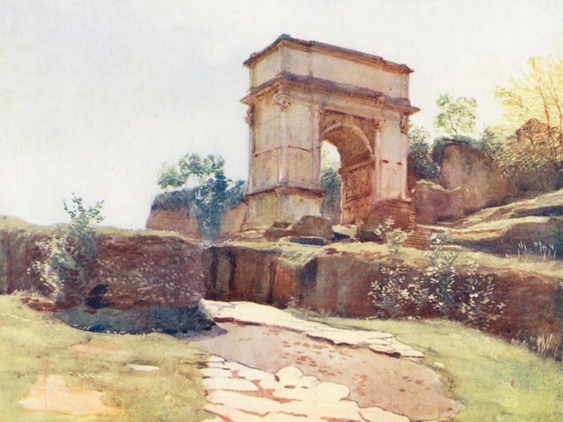 Roma: Arco di Tito dalla Via Sacra da Aubrey Waterfield