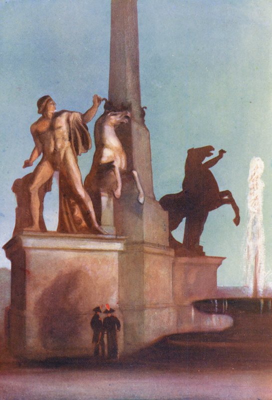 Roma: Monte Cavallo presso il Quirinale da Aubrey Waterfield