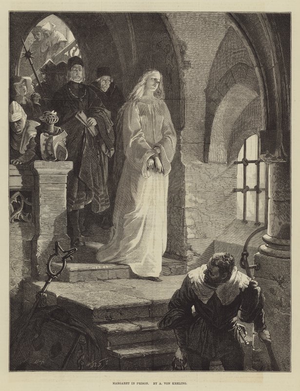 Margaret in prigione da August von Kreling