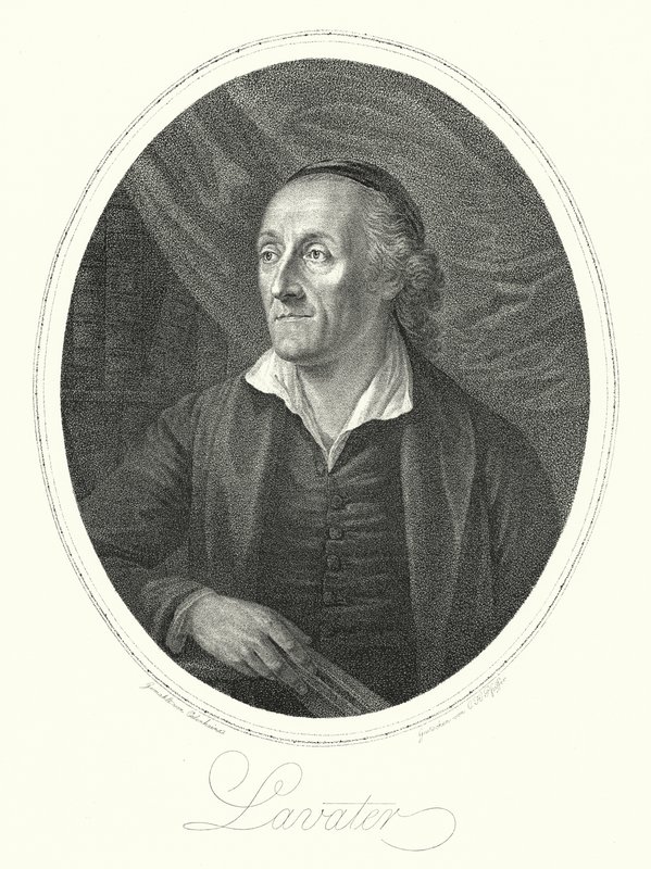 Johann Kaspar Lavater, teologo, autore e fisiognomista svizzero (incisione) da August Friedrich Oelenhainz