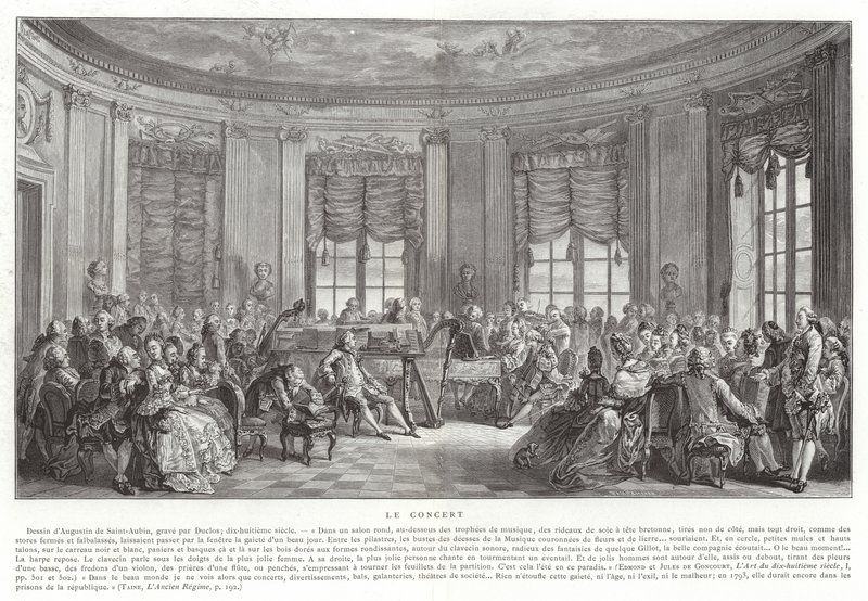 Il concerto da Augustin de Saint Aubin