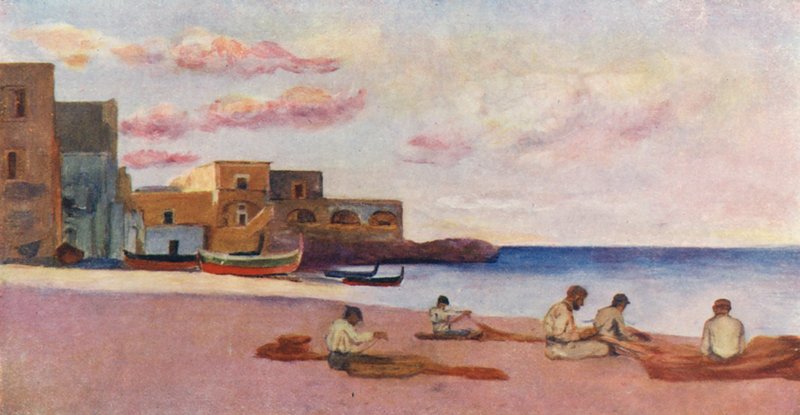 Sera sulla spiaggia della Marina di Ischia da Augustine Fitzgerald